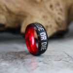 Ride or Die Rings, Ride or Die, Ride or Die Wedding Rings, Ride or Die Wedding Bands, Black Wedding Rings, Black Wedding Bands, Biker Rings - Image 4
