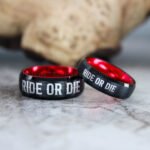Ride or Die Rings, Ride or Die, Ride or Die Wedding Rings, Ride or Die Wedding Bands, Black Wedding Rings, Black Wedding Bands, Biker Rings - Image 3