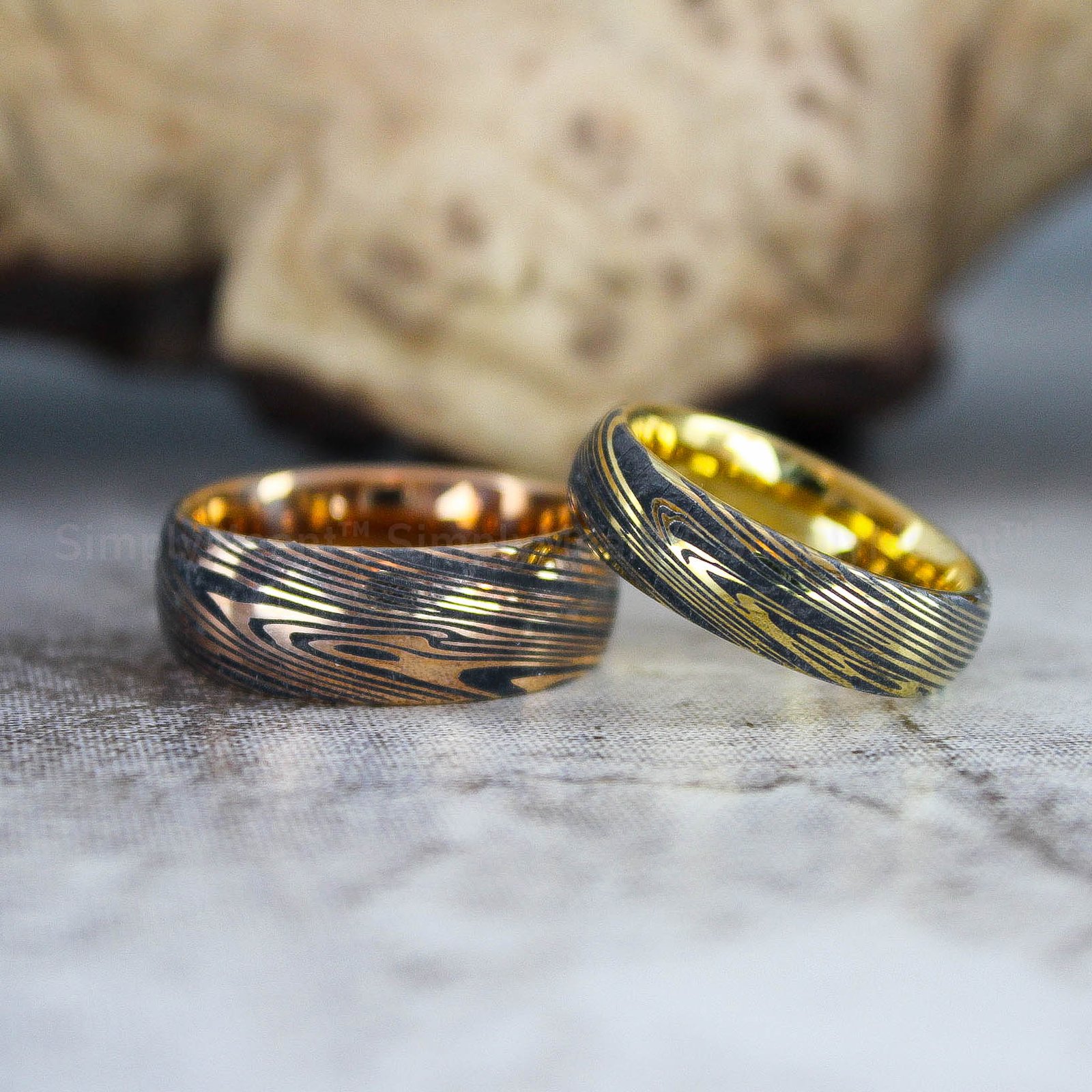 IMG_2669 Damascus Steel Rings, Damascus Steel Wedding Bands, Damascus Steel Wedding Rings - Image 1