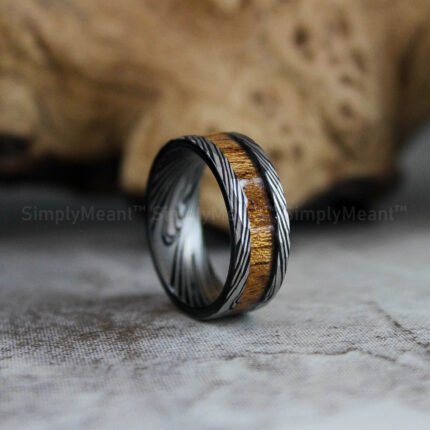 Damascus Steel Ring, Damascus Steel Wedding Band, Damascus Steel Wedding Ring