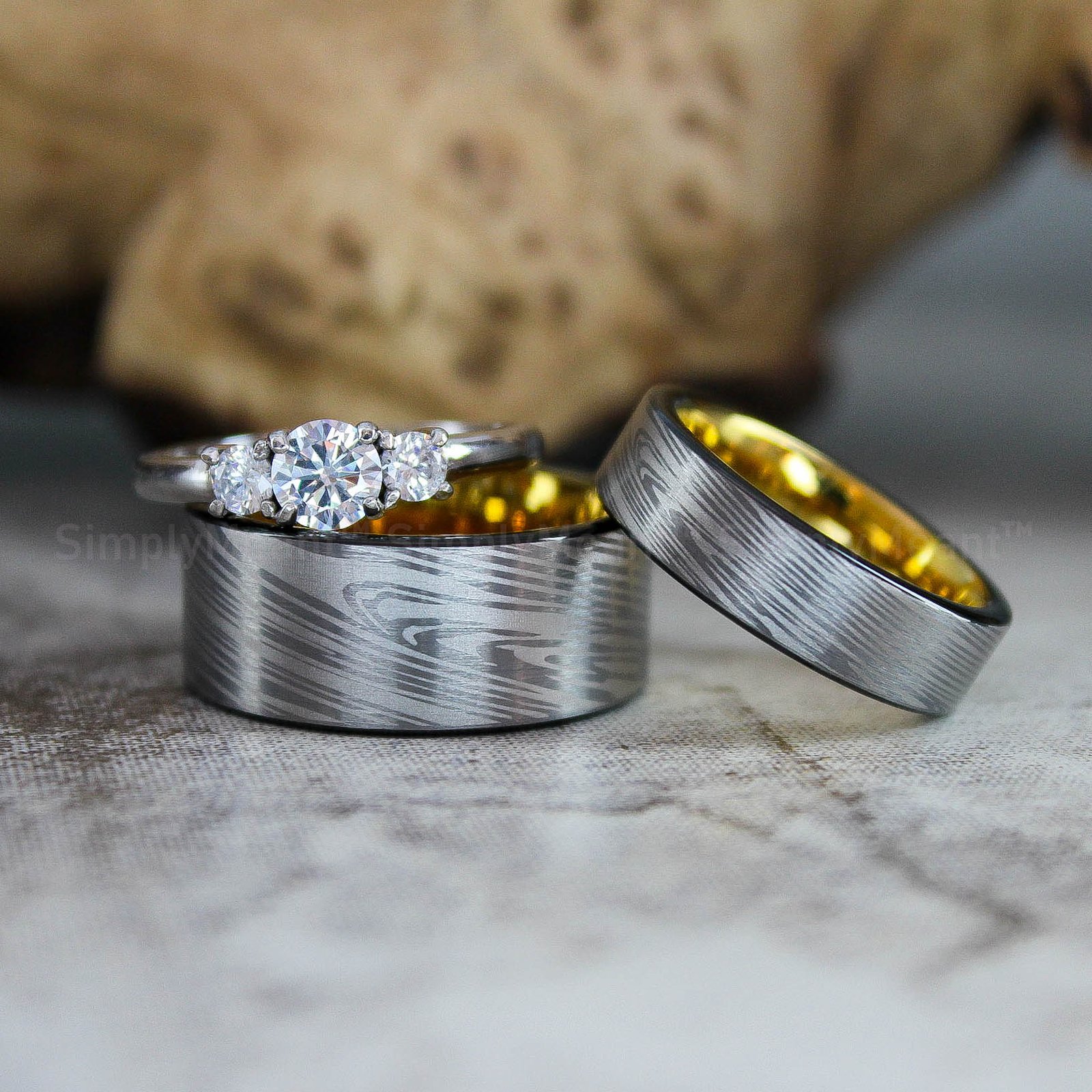 IMG_2674 Damascus Steel Rings, Damascus Steel Wedding Bands, Damascus Steel Wedding Rings - Image 1