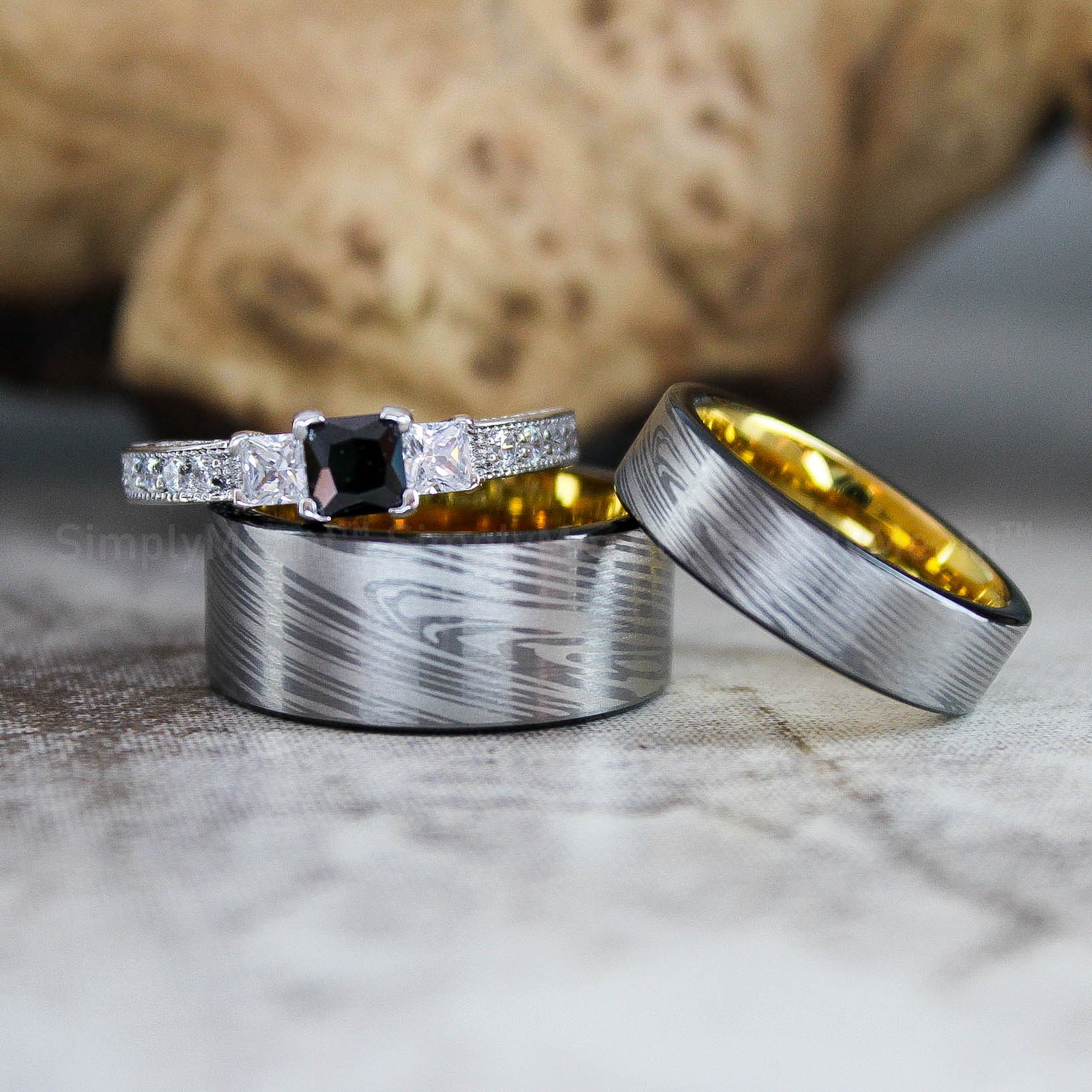 IMG_2676 Damascus Steel Rings, Damascus Steel Wedding Bands, Damascus Steel Wedding Rings - Image 1