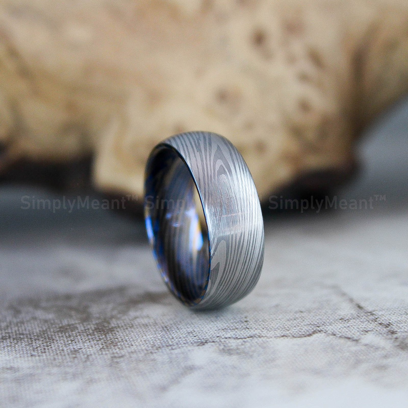 IMG_2678 Damascus Steel Ring, Damascus Steel Wedding Band, Damascus Steel Wedding Ring - Image 1