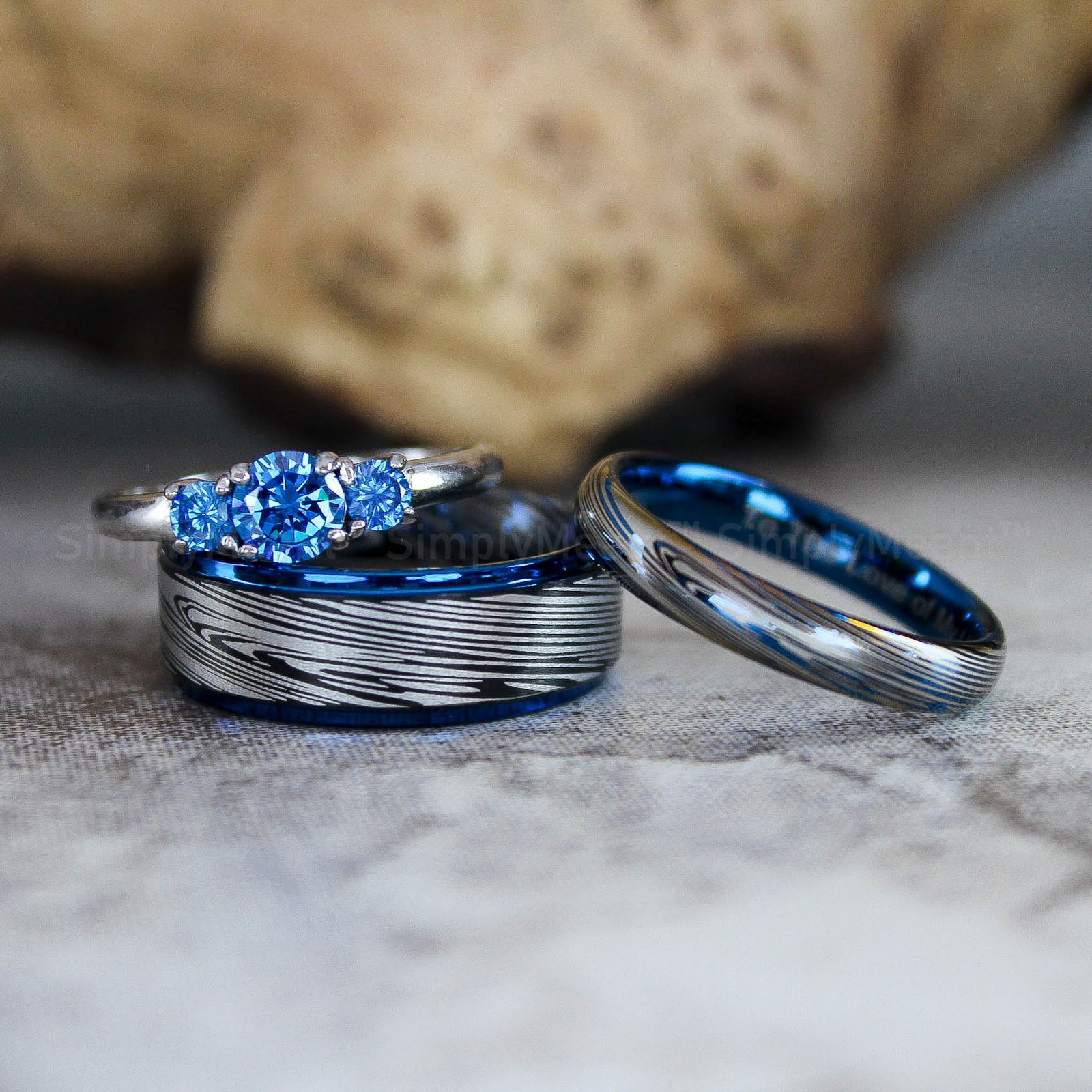 IMG_2685 Damascus Steel Rings, Damascus Steel Wedding Bands, Damascus Steel Wedding Rings - Image 1