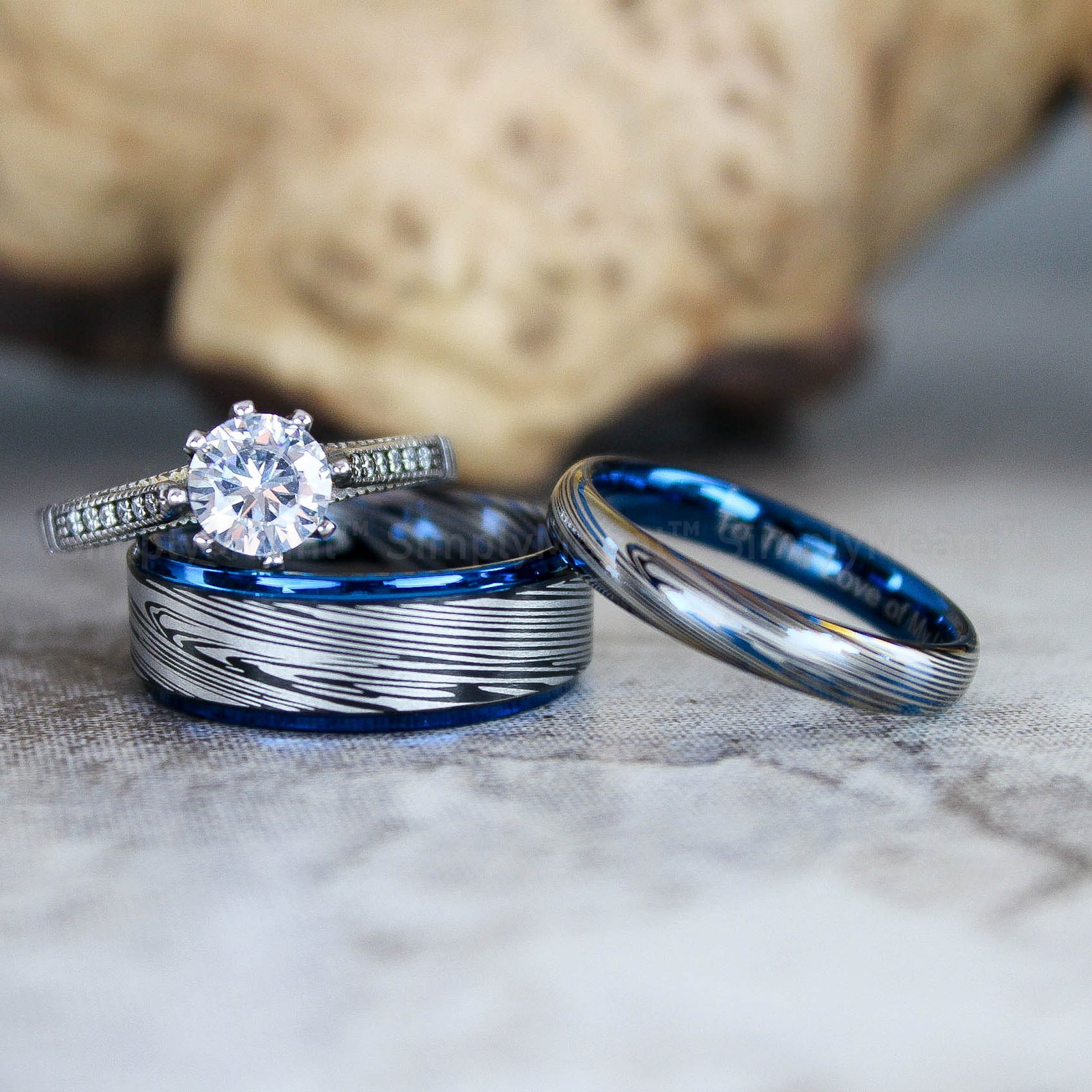 IMG_2686 Damascus Steel Rings, Damascus Steel Wedding Bands, Damascus Steel Wedding Rings - Image 1