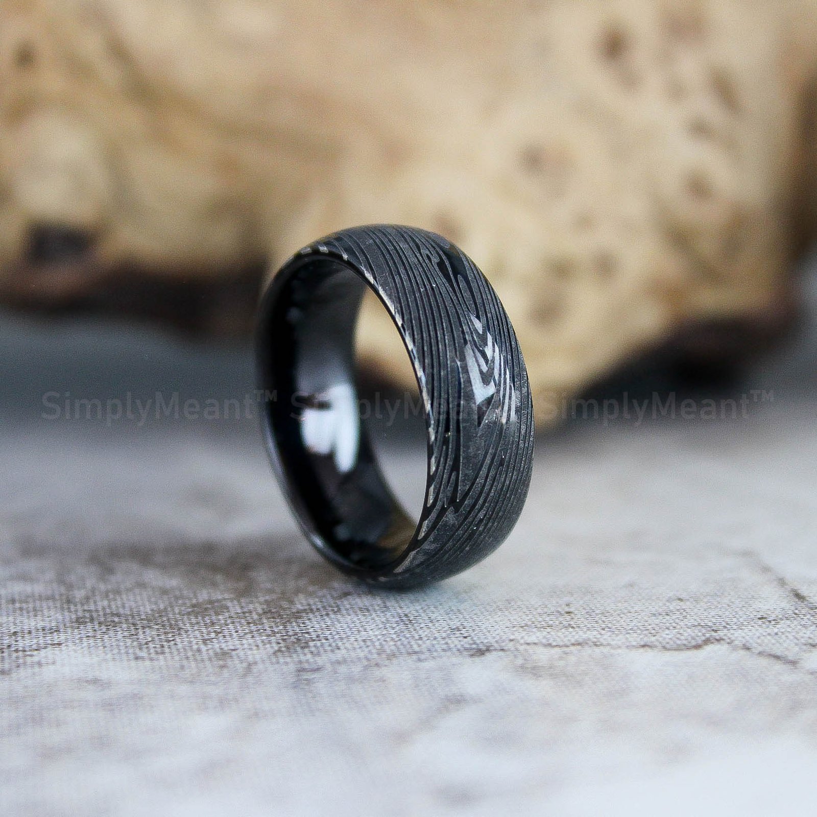 IMG_2706 Damascus Steel Ring, Damascus Steel Wedding Band, Damascus Steel Wedding Ring - Image 1