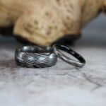Damascus Steel Rings, Damascus Steel Wedding Bands, Damascus Steel Wedding Rings - Image 4