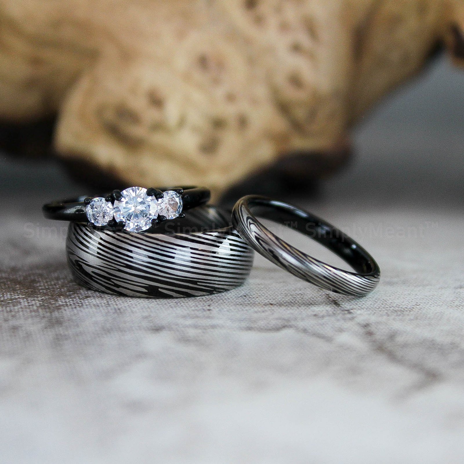 IMG_2714 Damascus Steel Rings, Damascus Steel Wedding Bands, Damascus Steel Wedding Rings - Image 1