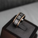 Ride or Die Rings, Ride or Die, Ride or Die Wedding Rings, Ride or Die Wedding Bands, Black Wedding Rings, Black Wedding Bands, Biker Rings - Image 2