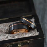 Couple Rings, Black Wedding Bands, Matching Wedding Rings - Image 7
