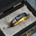 Simply Meant To Be Ring, Simply Meant To Be Wedding Bands, Black Wedding Band - Image 9
