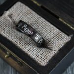 Simply Meant To Be Ring, Simply Meant To Be Wedding Bands, Black Wedding Band - Image 6