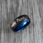 Simply Meant To Be Ring, Simply Meant To Be Wedding Band, Black Wedding Band - Image 3