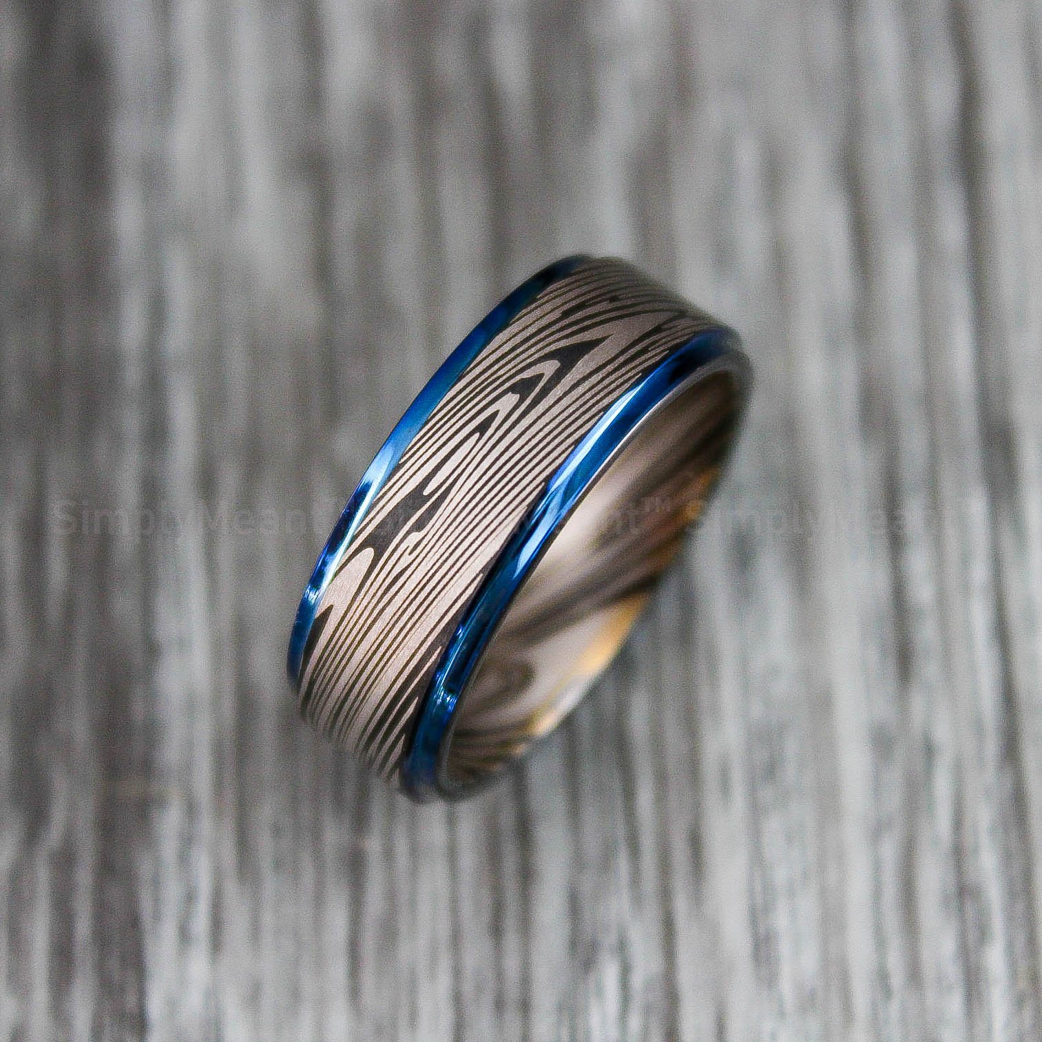 IMG_1582 Damascus Steel Ring, Damascus Steel Wedding Band, Damascus Steel Wedding Ring - Image 1
