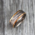 Damascus Steel Ring, Damascus Steel Wedding Band, Damascus Steel Wedding Ring - Image 4