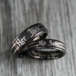 Her Jack His Sally Rings, Simply Meant To Be Wedding Bands, Couple Rings