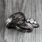 Her Jack His Sally Rings, Simply Meant To Be Wedding Bands, Couple Rings