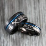 Til Valhalla Rings, Til Valhalla Wedding Bands, Vikings Couple Rings - Image 3