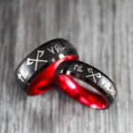 Til Valhalla Rings, Til Valhalla Wedding Bands, Vikings Couple Rings - Image 3