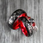 Til Valhalla Rings, Til Valhalla Wedding Bands, Vikings Couple Rings