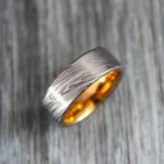 Damascus Steel Ring, Damascus Steel Wedding Band, Damascus Steel Wedding Ring