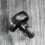 Sun and Moon Rings, Sun and Moon Wedding Bands, Sun and Moon Jewelry, Couple Rings - Image 4