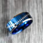 Baseball Ring, Baseball Jewelry, Baseball Stitch Wedding Band