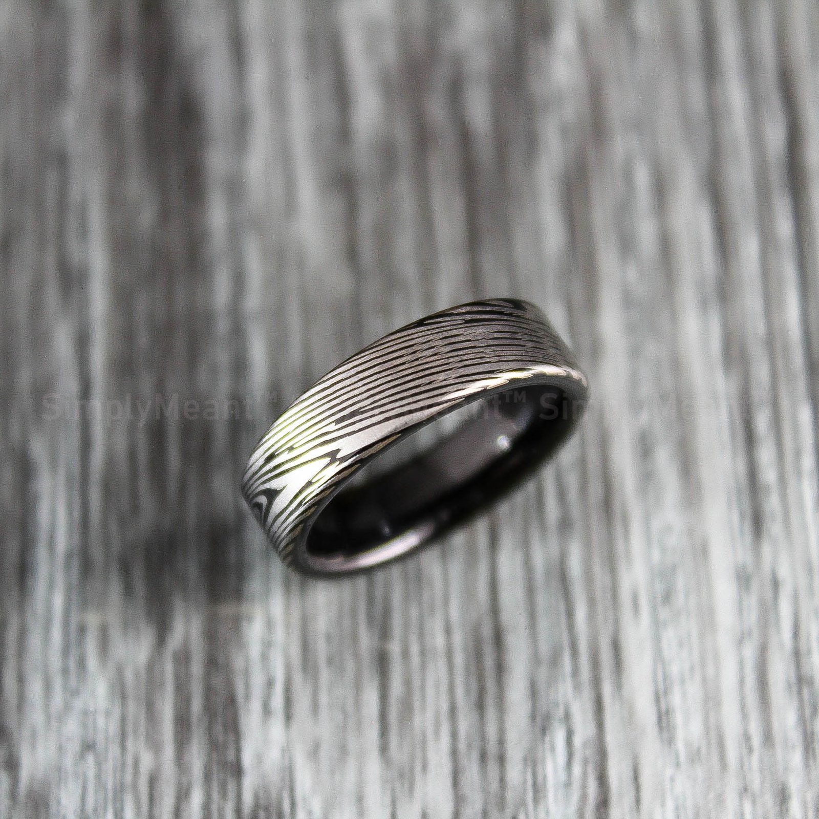 IMG_1698 Damascus Steel Ring, Damascus Steel Wedding Band, Damascus Steel Wedding Ring - Image 1