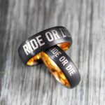 Ride or Die Rings, Ride or Die, Ride or Die Wedding Rings, Ride or Die Wedding Bands, Black Wedding Rings, Black Wedding Bands, Biker Rings