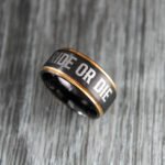 Ride or Die Rings, Ride or Die, Ride or Die Wedding Rings, Ride or Die Wedding Bands, Black Wedding Rings, Black Wedding Bands, Biker Rings