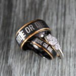 Ride or Die Rings, Ride or Die, Ride or Die Wedding Rings, Ride or Die Wedding Bands, Black Wedding Rings, Black Wedding Bands, Biker Rings