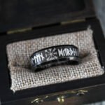 Runes Ring, Til Valhalla Ring, Til Valhalla Wedding Band, Nordic Runes Ring