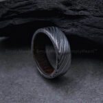 Damascus Steel Ring, Damascus Steel Wedding Band, Damascus Steel Wedding Ring - Image 4