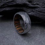 Damascus Steel Ring, Damascus Steel Wedding Band, Damascus Steel Wedding Ring - Image 3