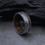 Damascus Steel Ring, Damascus Steel Wedding Band, Damascus Steel Wedding Ring - Image 4