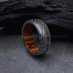Damascus Steel Ring, Damascus Steel Wedding Band, Damascus Steel Wedding Ring - Image 4