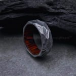 Damascus Steel Ring, Damascus Steel Wedding Band, Damascus Steel Wedding Ring - Image 4