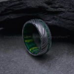 Damascus Steel Ring, Damascus Steel Wedding Band, Damascus Steel Wedding Ring - Image 3