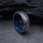 Damascus Steel Ring, Damascus Steel Wedding Band, Damascus Steel Wedding Ring - Image 3