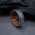 Damascus Steel Ring, Damascus Steel Wedding Band, Damascus Steel Wedding Ring - Image 3
