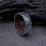 Damascus Steel Ring, Damascus Steel Wedding Band, Damascus Steel Wedding Ring - Image 3