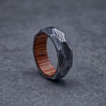 Damascus Steel Ring, Damascus Steel Wedding Band, Damascus Steel Wedding Ring
