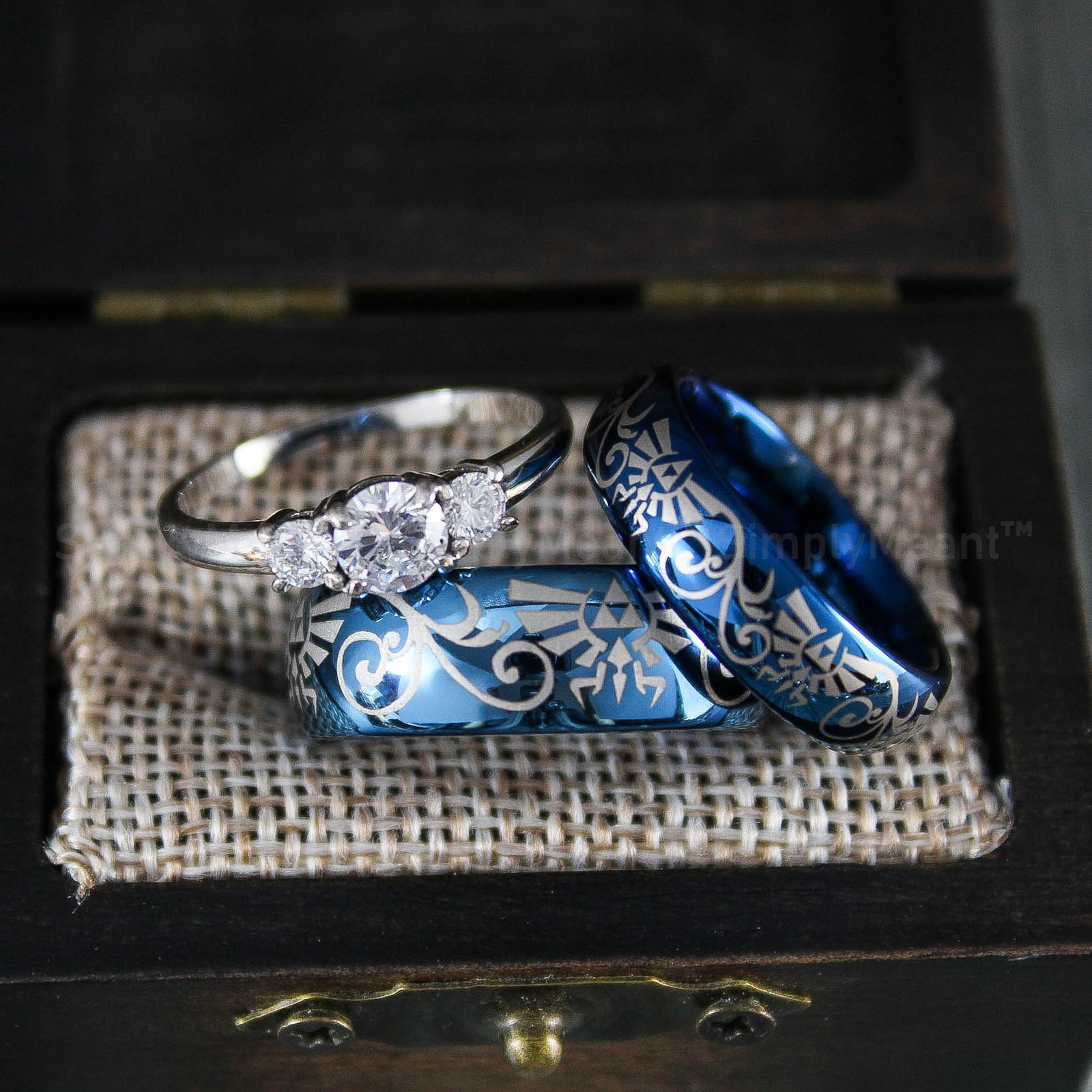 IMG_1828 Zelda Wedding Rings, Legend of Zelda Wedding Rings, Zelda Jewelry, Gamer Rings - Image 1