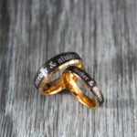 Wedding Rings, Forever and Always Rings, Black Wedding Bands, Couple Ring Set, Matching Couple Rings - Image 3