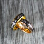 Wedding Rings, Forever and Always Rings, Black Wedding Bands, Couple Ring Set, Matching Couple Rings