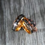 Wedding Rings, Forever and Always Rings, Black Wedding Bands, Couple Ring Set, Matching Couple Rings