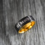 Til Death Rings, Black Wedding Bands, Couple Ring Set, Matching Couple Rings - Image 4