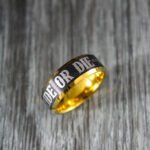 Ride or Die Ring, Black Wedding Band, Ride or Die Wedding Band