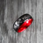 Til Valhalla Rings, Til Valhalla Wedding Bands, Vikings Couple Rings - Image 4
