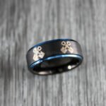 Mechanic Ring, Pistons Ring, Engine Ring, Mechanic Wedding Ring, Black Wedding Band